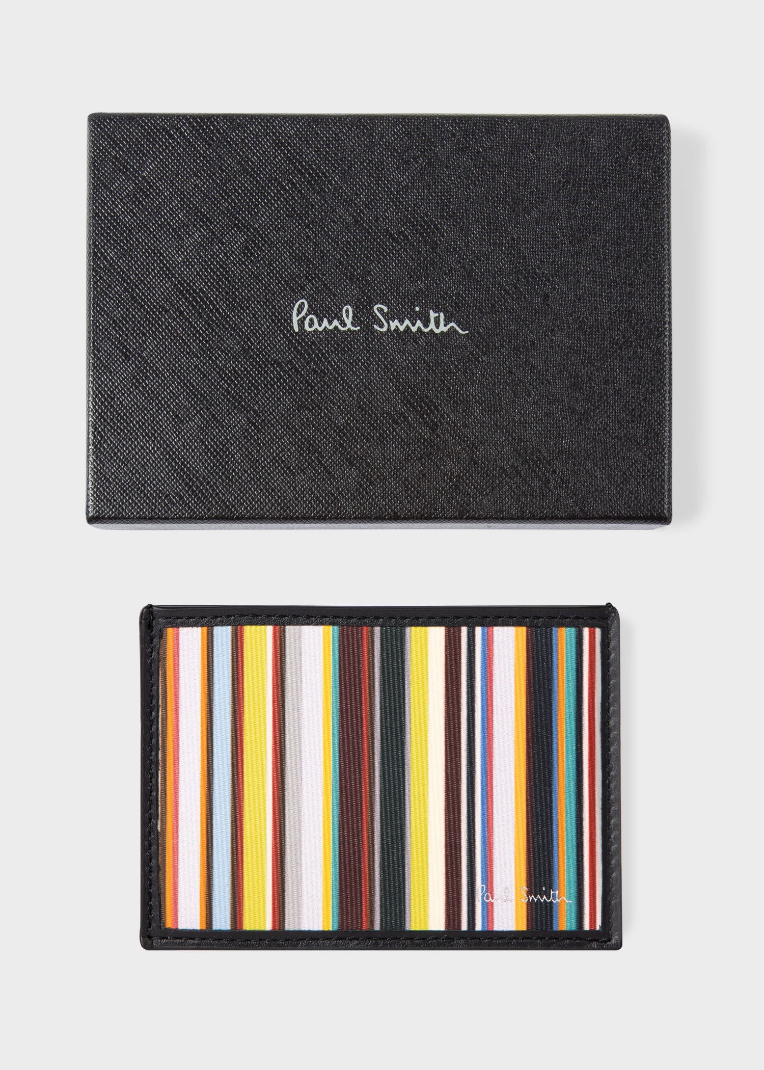 'Signature Stripe' Credit Card Holder - 5