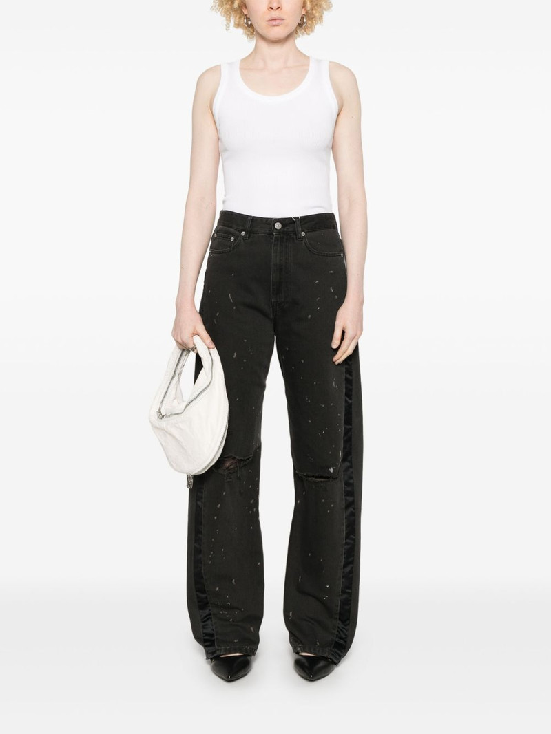 MM6 Maison Margiela paint-splatter effect jeans outlook