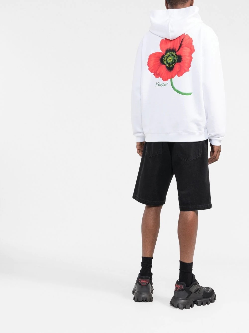 'Kenzo Poppy' graphic-print hoodie - 4