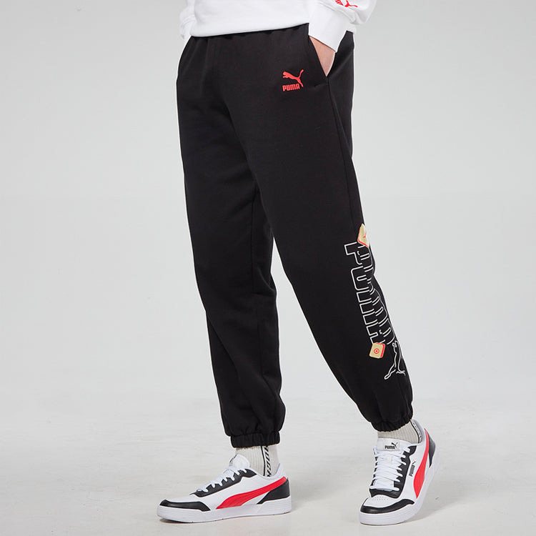 PUMA YOTOX Sweatpants 'Black Red' 531300-01 - 4