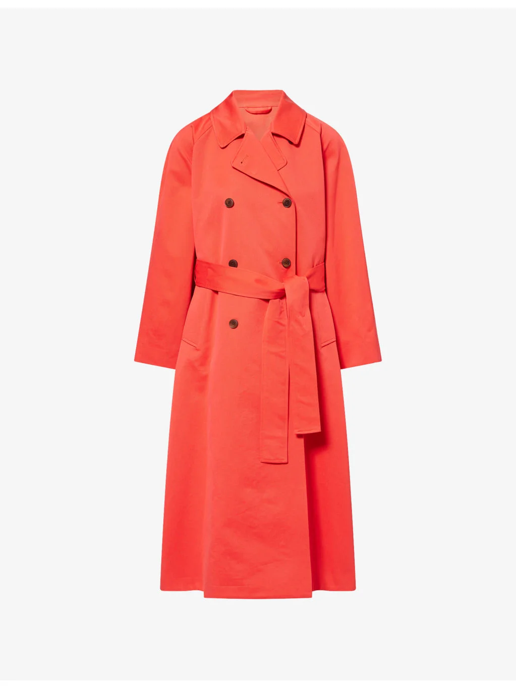 Spring Double-Breasted Cotton Coat - 1
