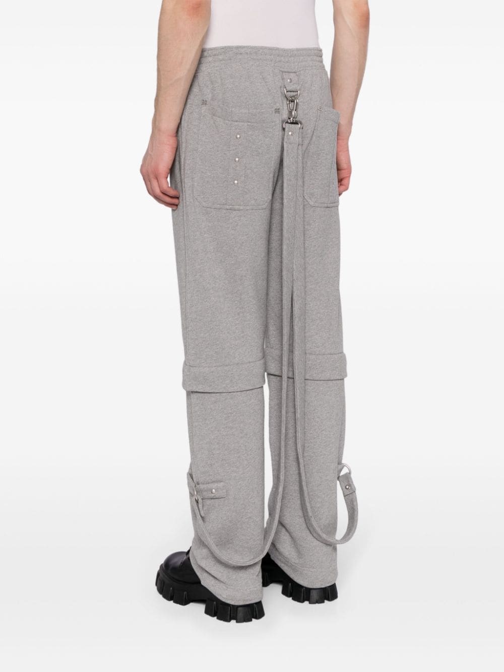 detachable-leg cotton track pants - 4