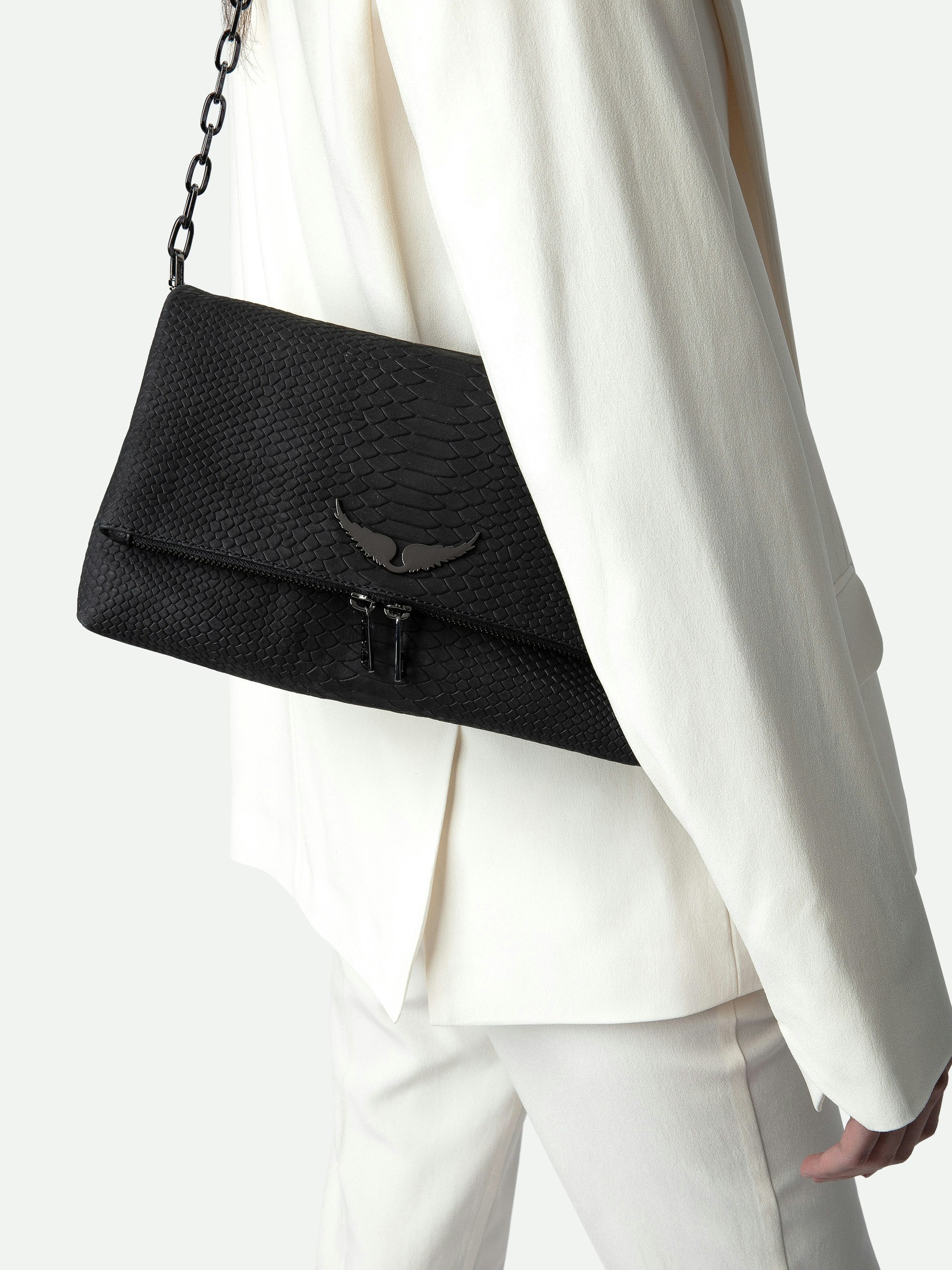 Zadig Voltaire Rocky Soft Savage Bag REVERSIBLE