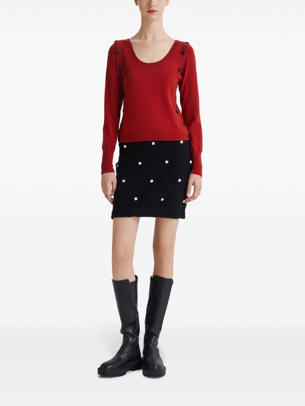 button-detail jumper - 2