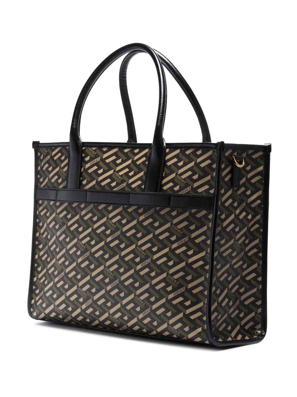 Greca-pattern tote bag - 3