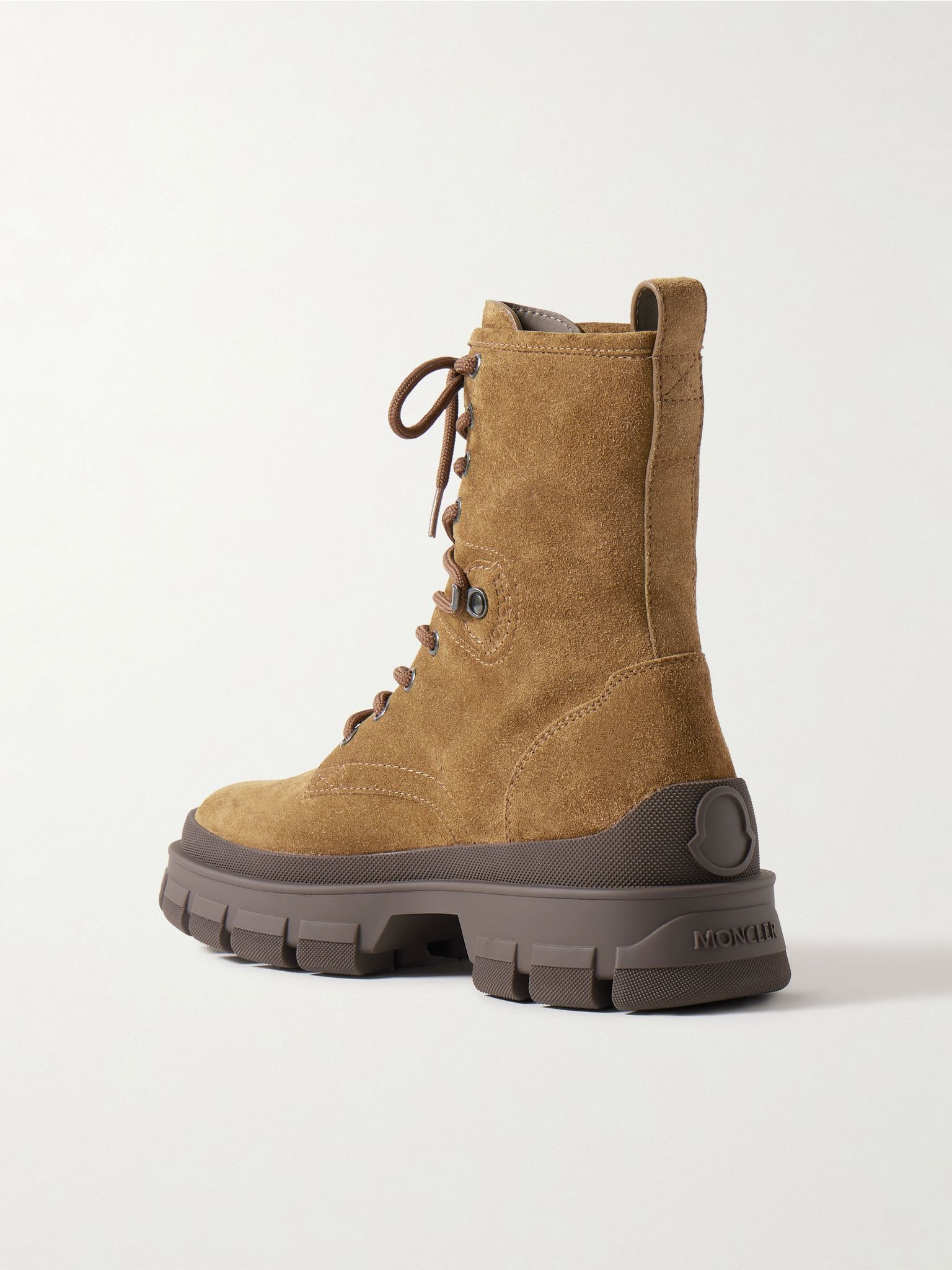 Hevea rubber-trimmed suede ankle boots Brown - 3