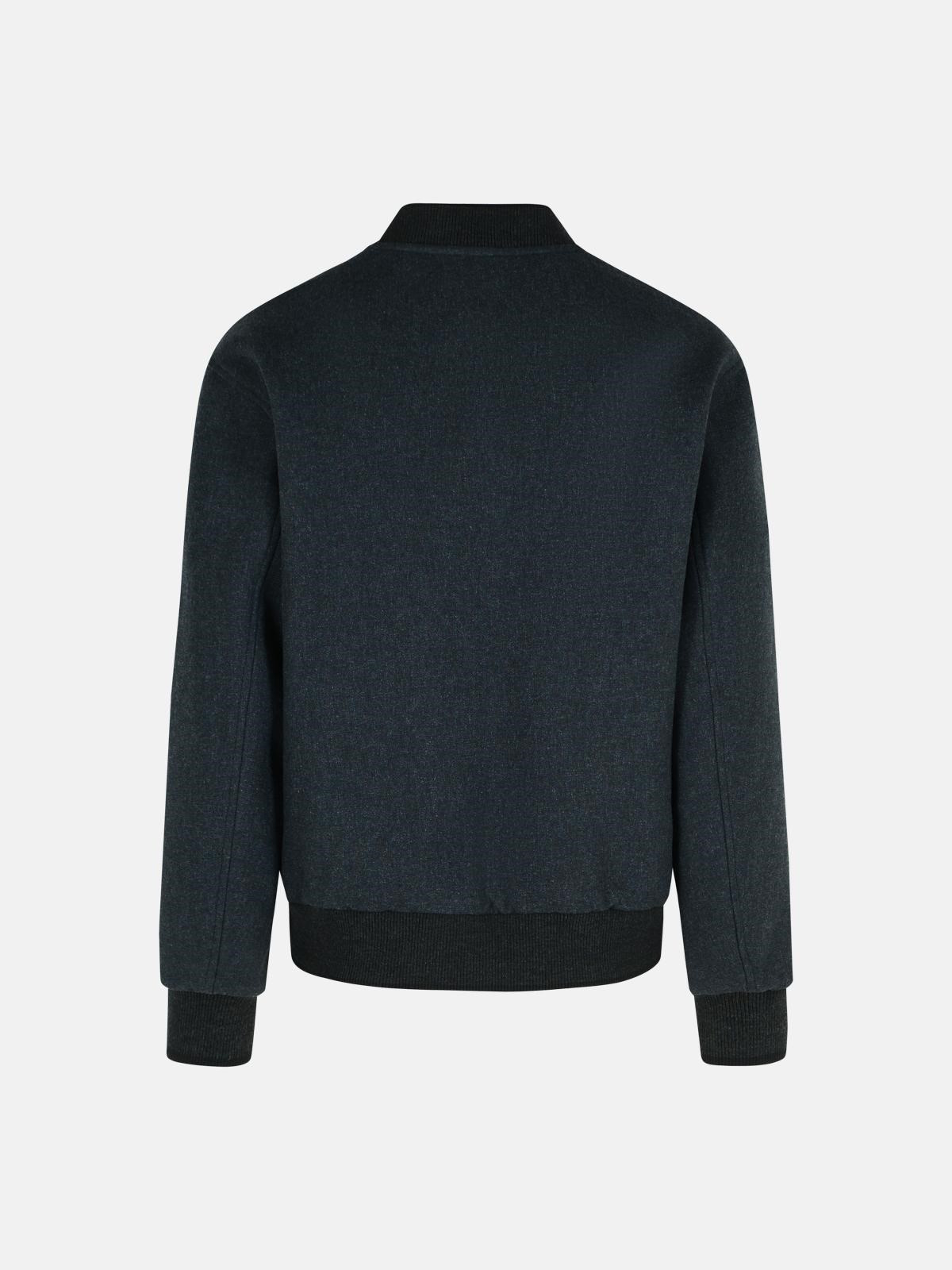 'VOLKER' REVERSIBLE BLACK COTTON BLEND JACKET - 3