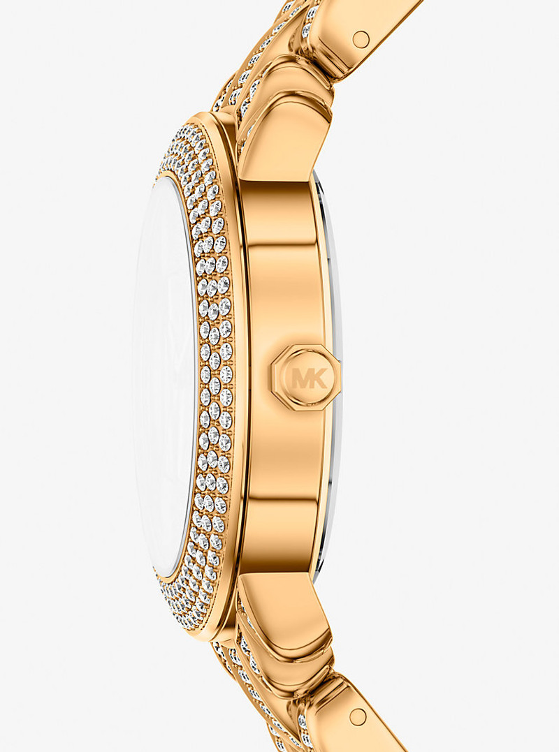 MICHAEL KORS Pavé Phoebe Gold-Tone Watch outlook