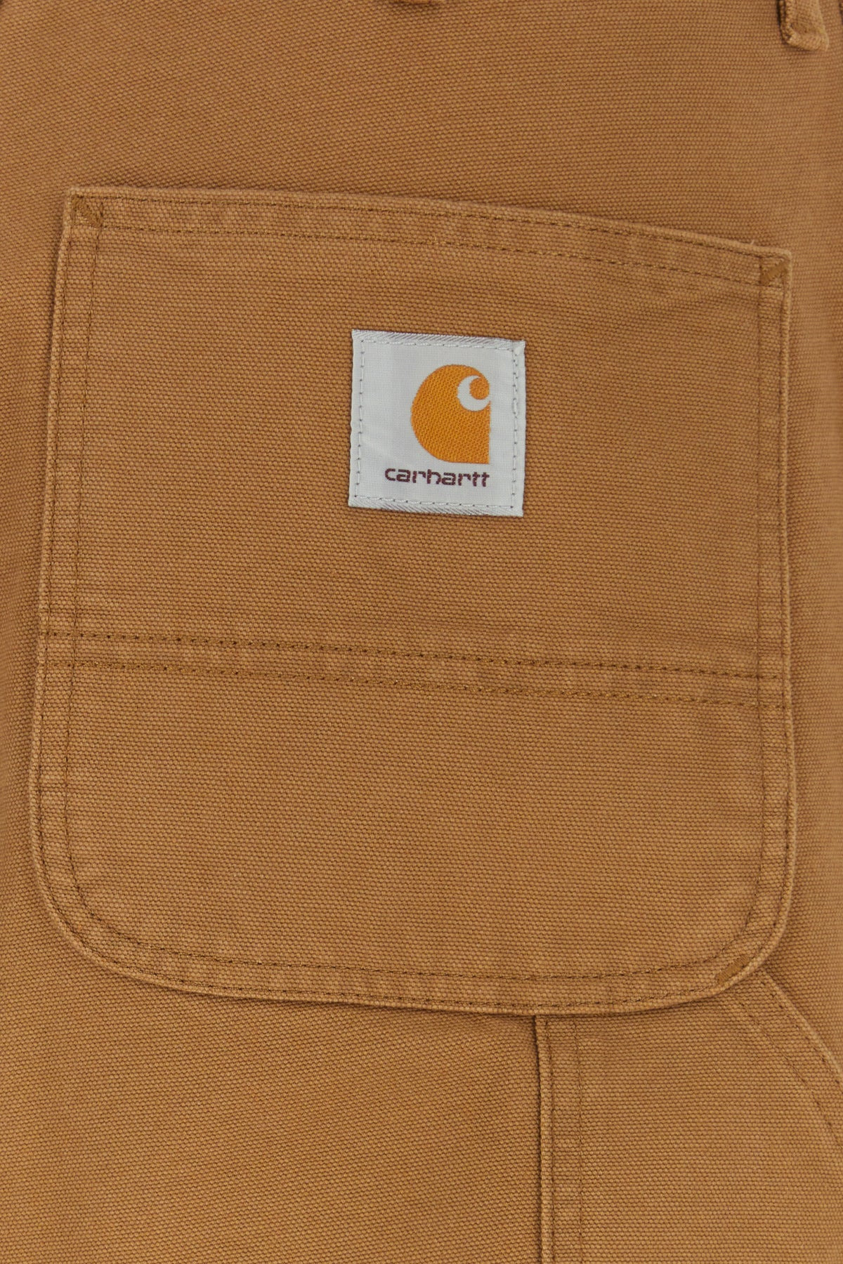 Brown cotton Single Knee Pant - 3