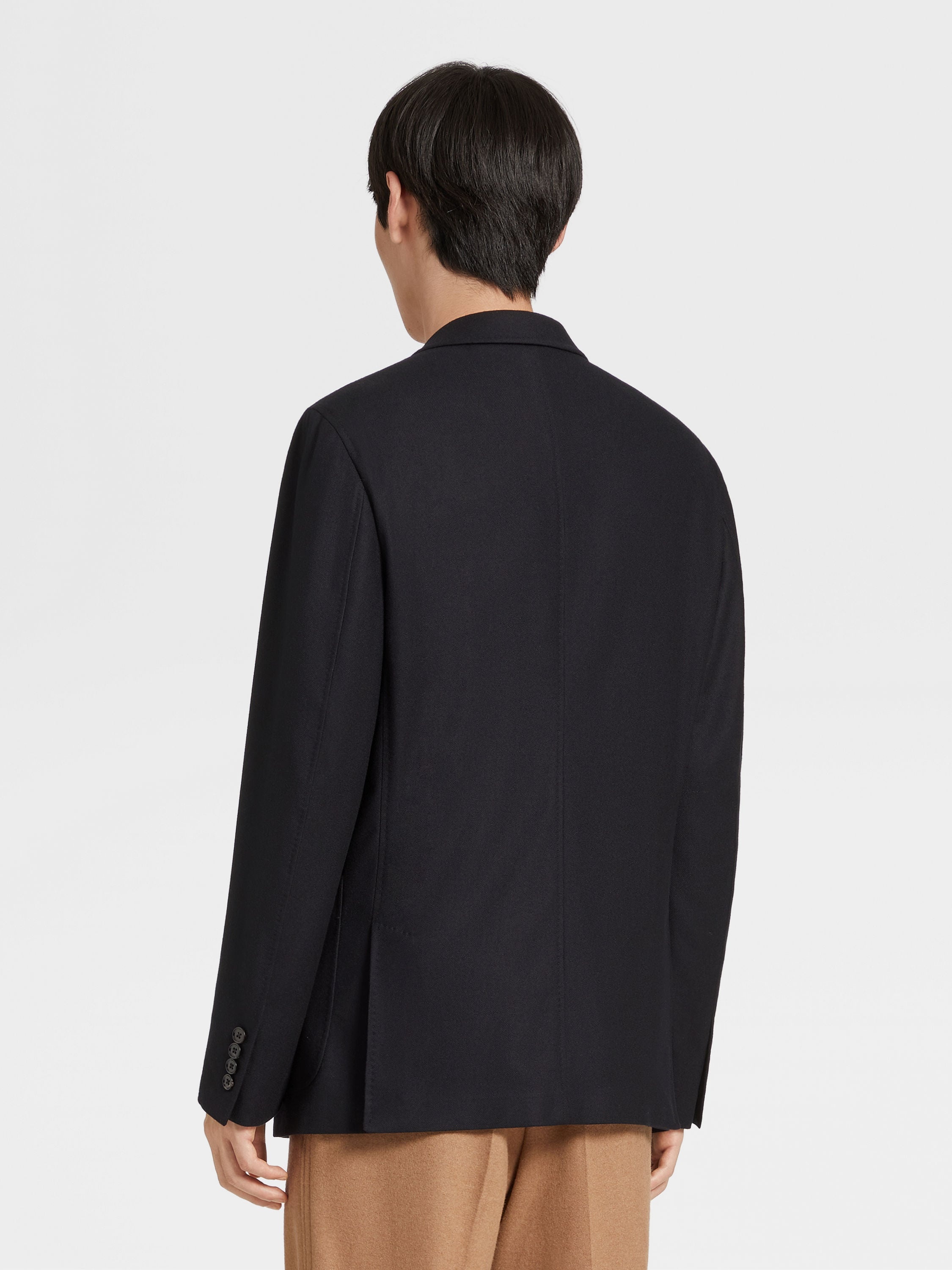 BLACK TROFEO™ CASHMERE SHIRT JACKET - 5