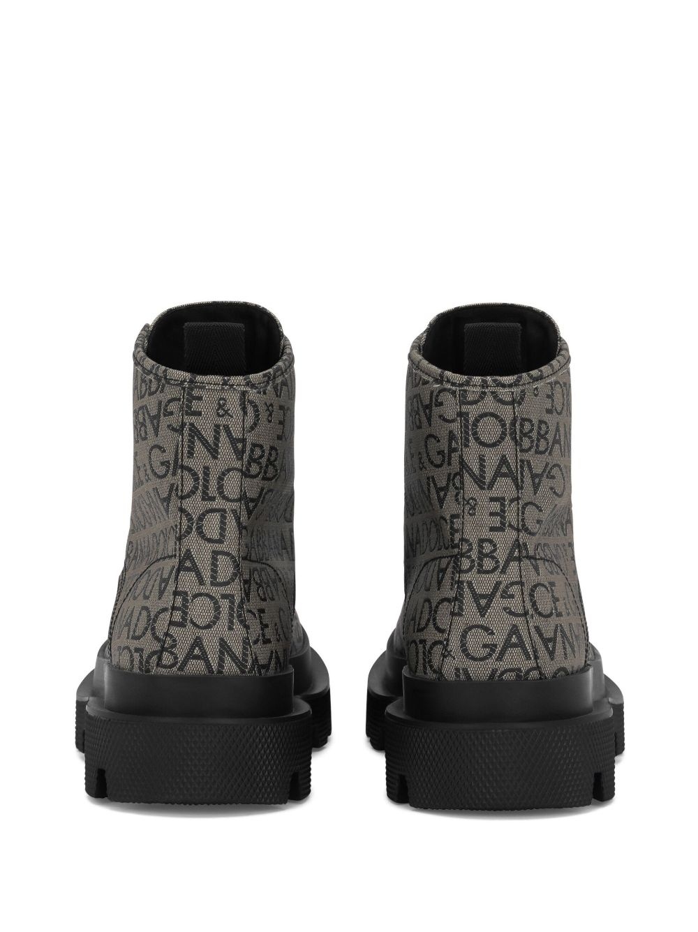 logo-jacquard ankle boots - 3