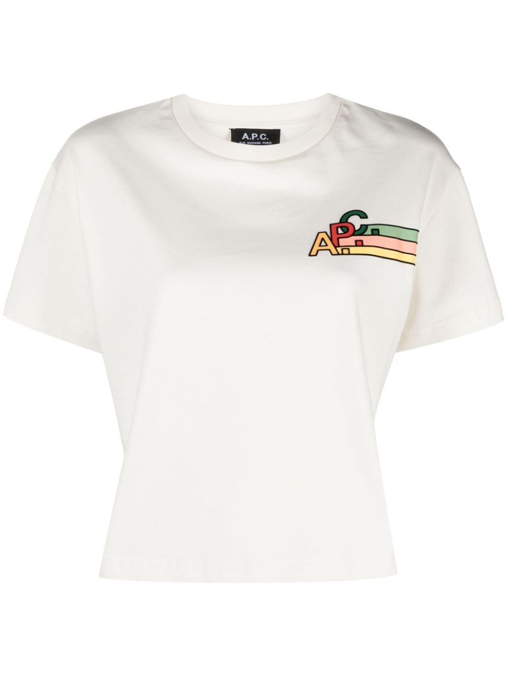 logo-embroidered cotton T-shirt - 1