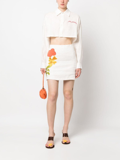 Marni motif-embroidered skirt outlook