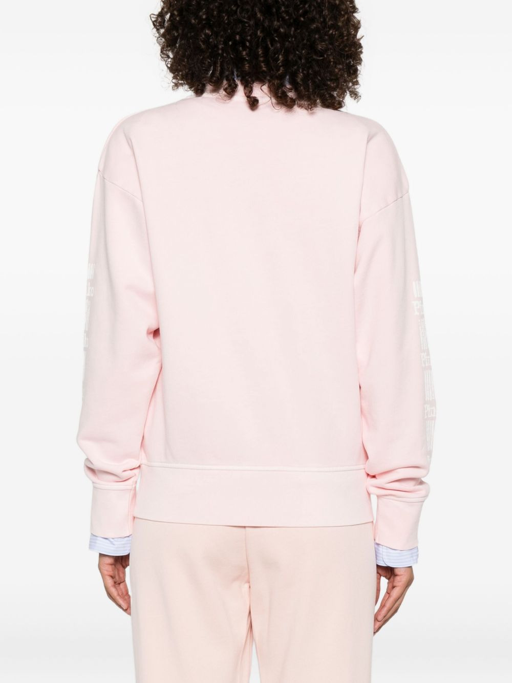 embroidered-logo cotton sweatshirt - 4