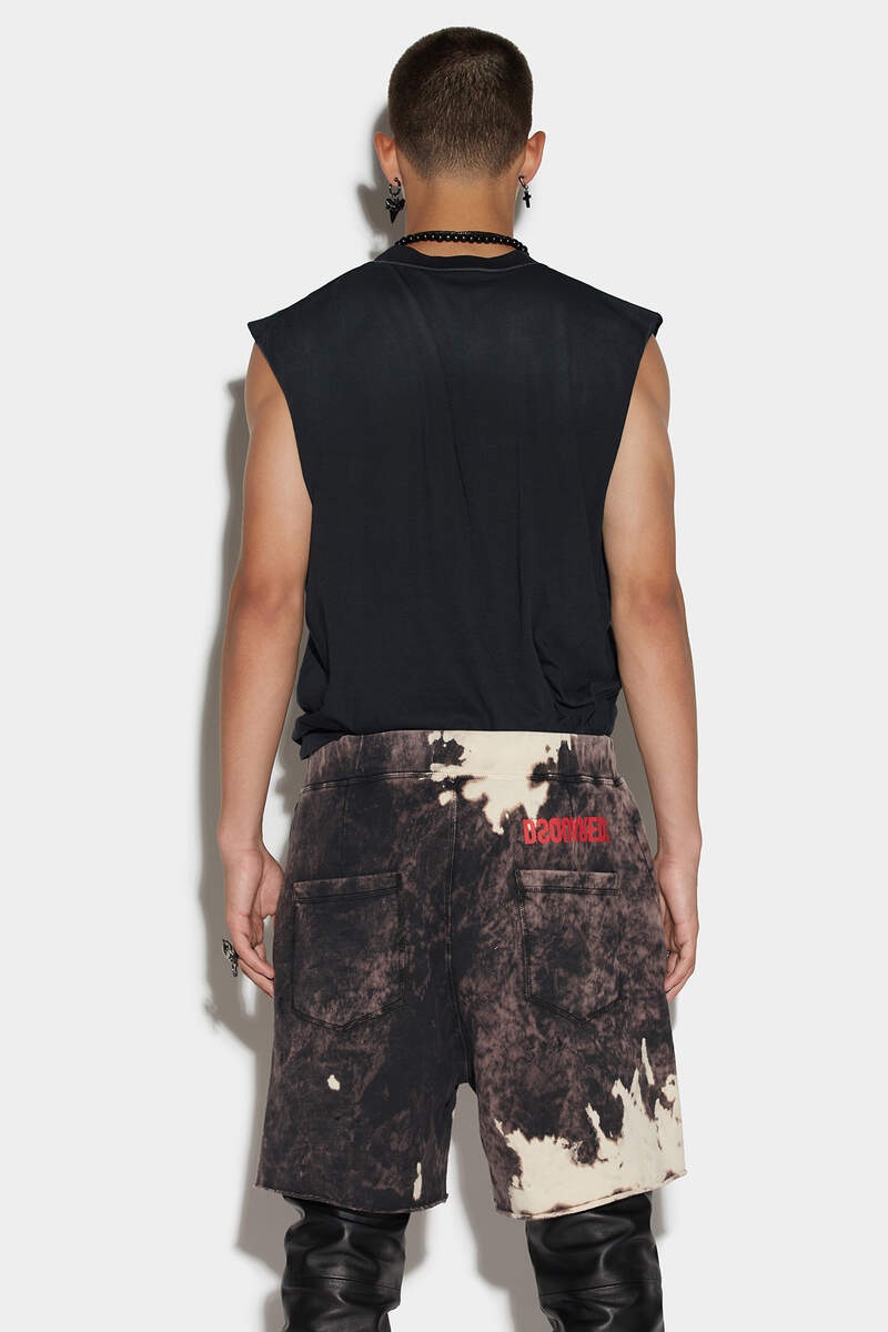 D2 REVERSE TIE&DYED LONG ARNOLD SHORT - 2