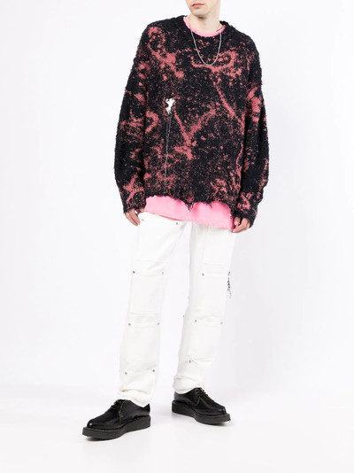 doublet distressed-effect jumper outlook