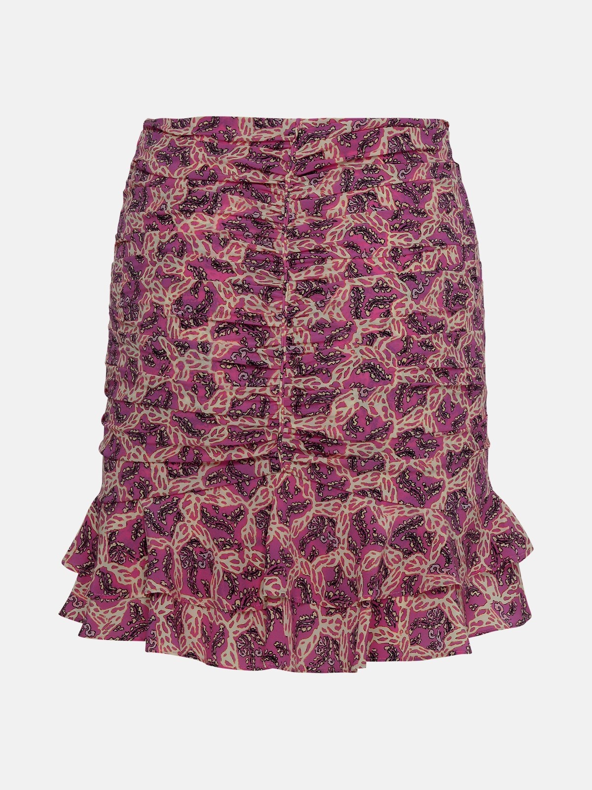 'MILENDI' PINK SILK MINISKIRT - 3
