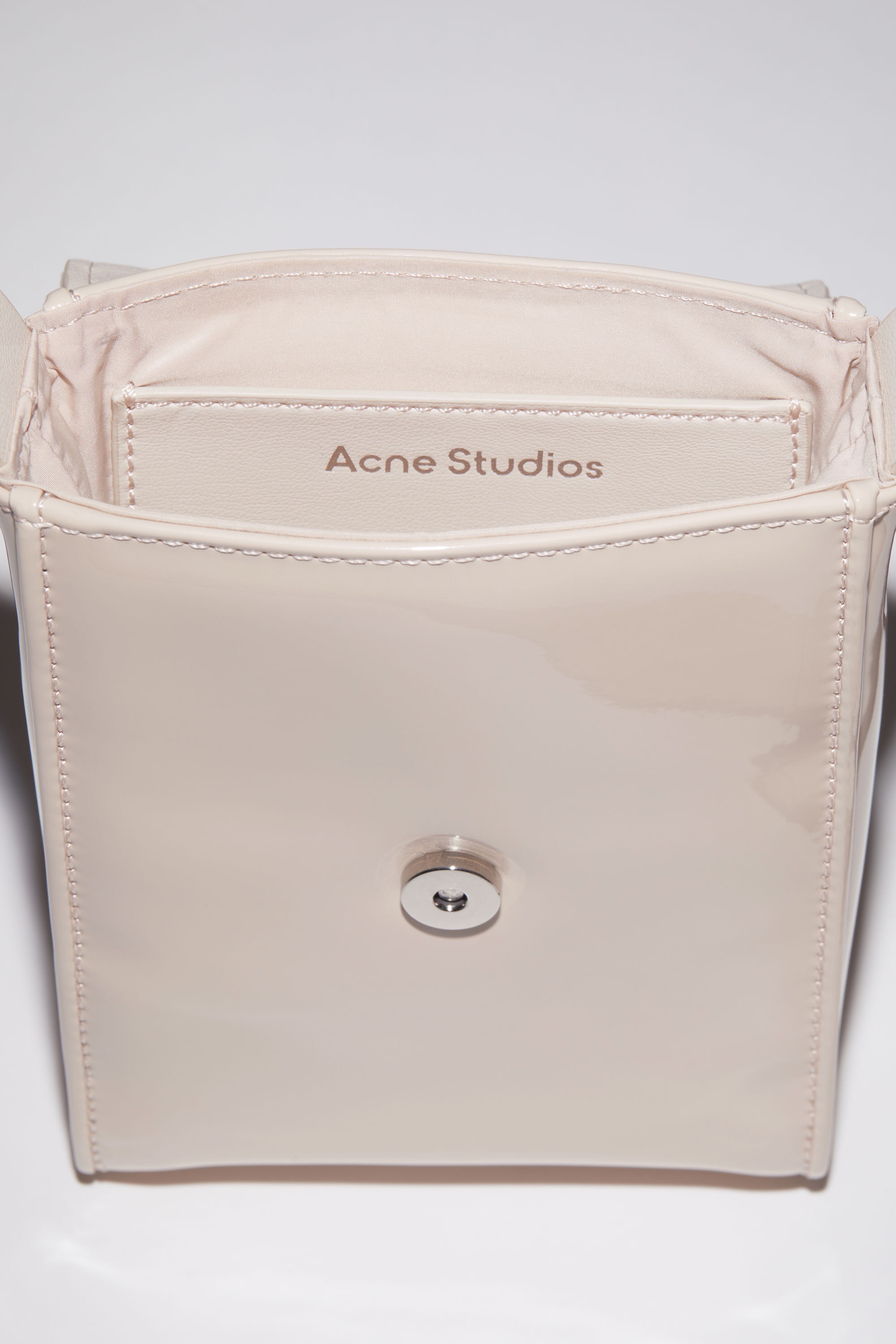 Mini crossbody Face bag - Light beige/purple - 6