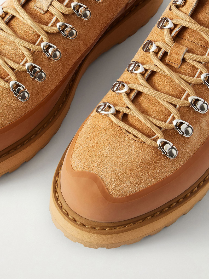 Cornaro Gomma Rubber-Trimmed Suede Boots Tan 5