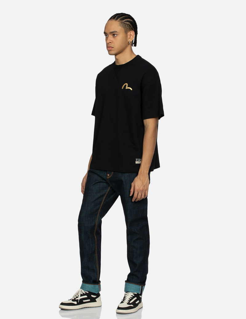 KAMON AND SEAGULL PATCHWORK APPLIQUÉ LOOSE FIT T-SHIRT 4