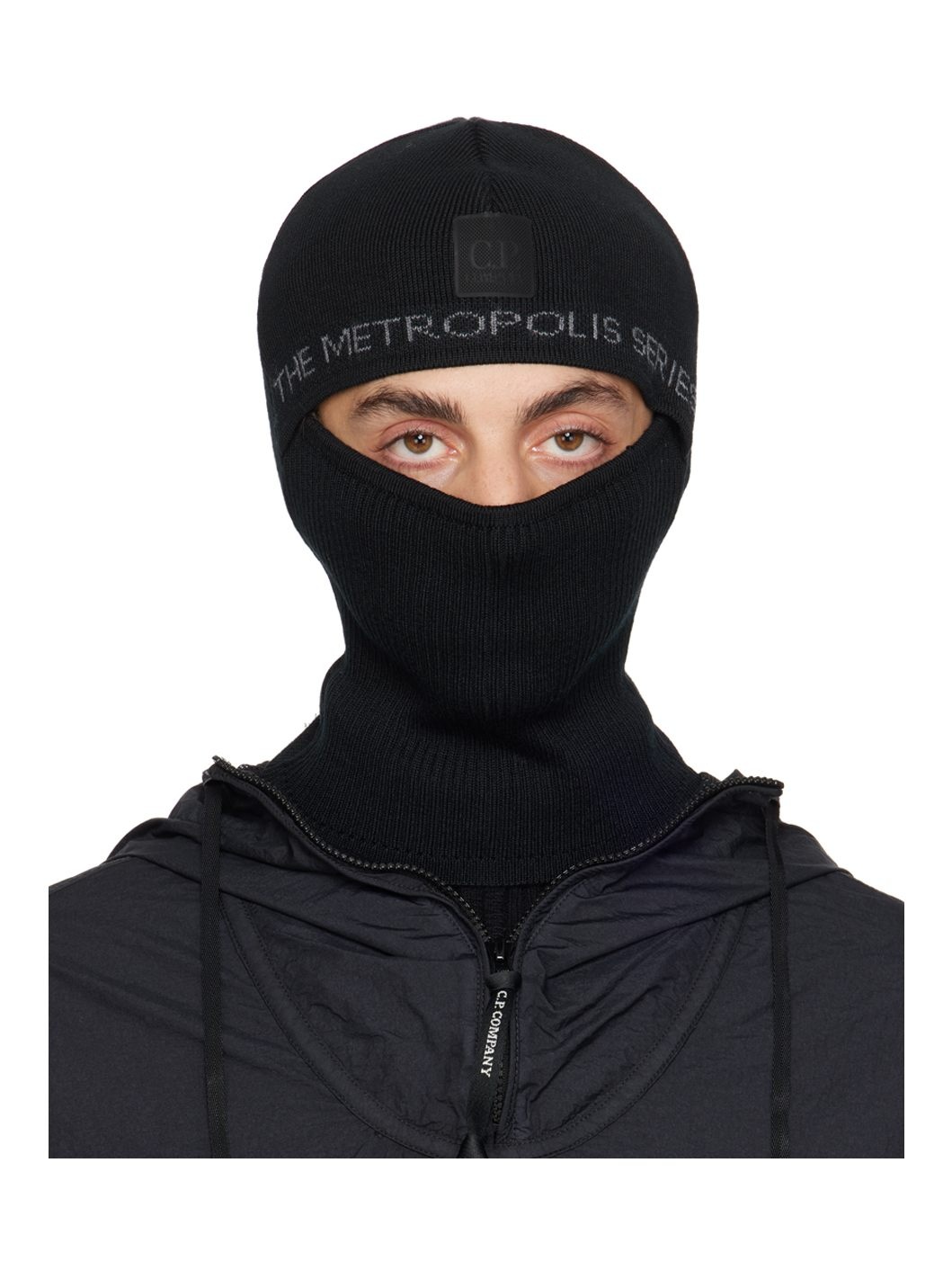 Black Re-Wool Balaclava - 1
