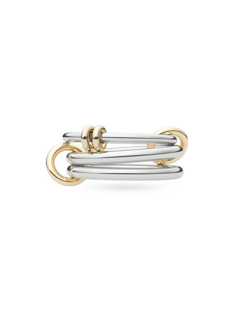 Women's Core Raneth Sterling Silver & 18K Yellow Gold Triple-Band Ring - Silver Gold 1