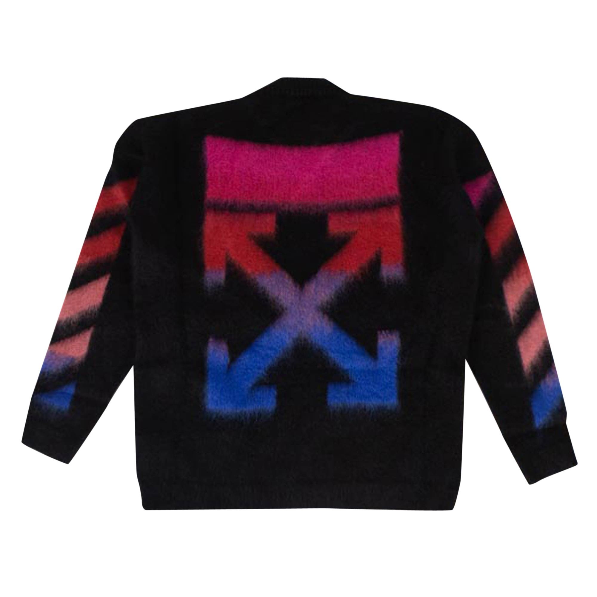 Off-White Diag Brushed Knitwear 'Black' - 2