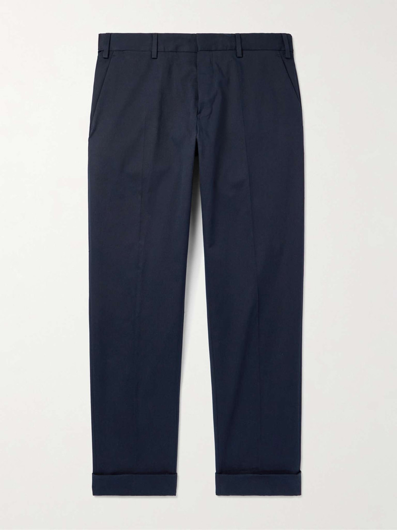 Philip Straight-Leg Cotton-Blend Twill Trousers - 1