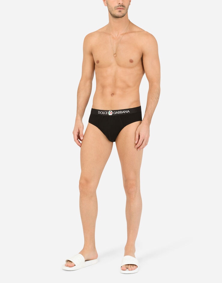 Mid briefs in stretch cotton - 2