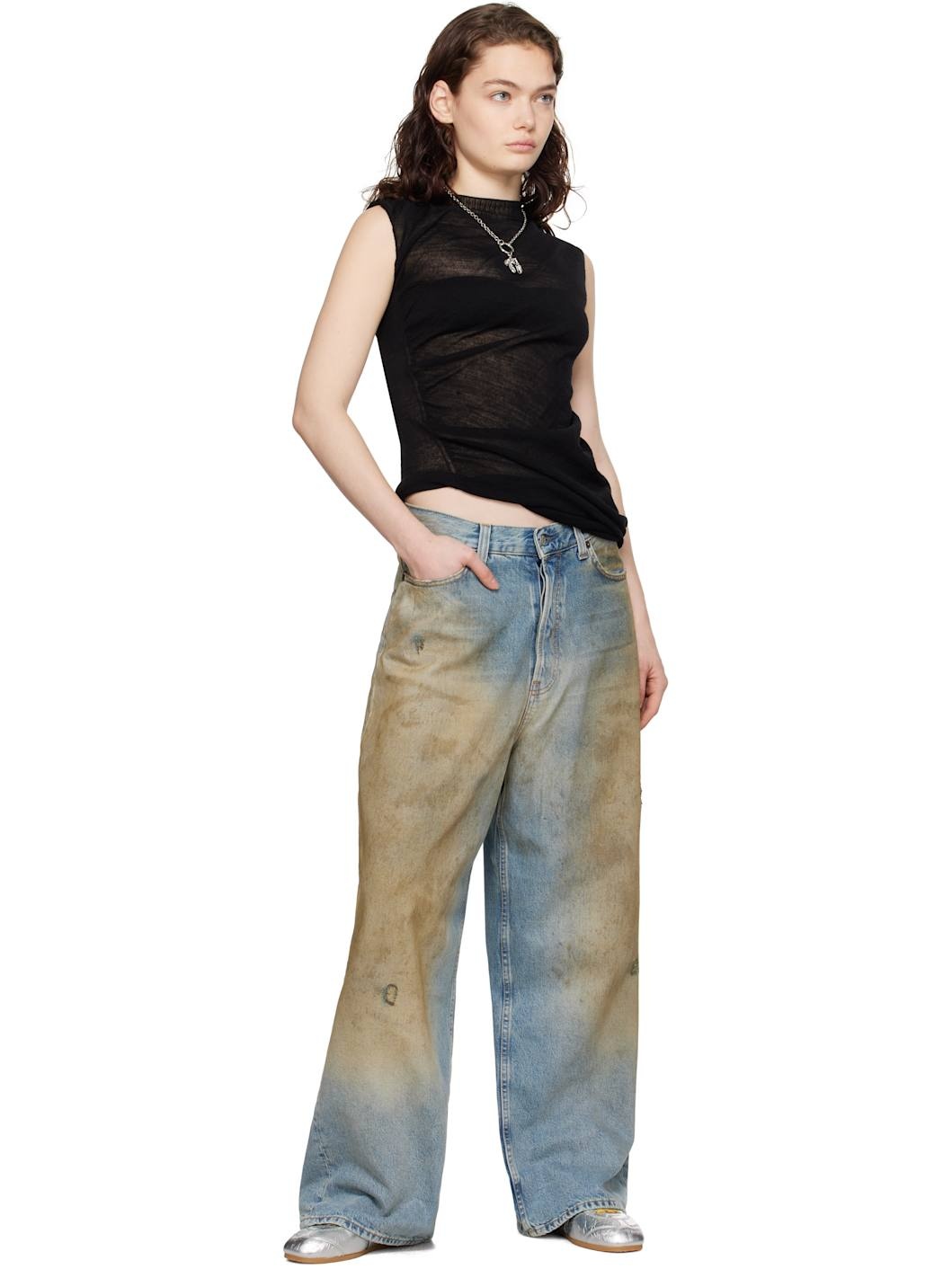 Blue Super Baggy Fit 2023 Jeans - 4