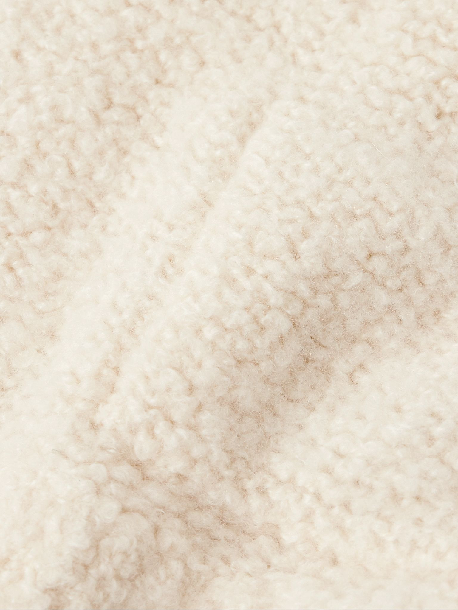 Cloud Embellished Cashmere-Blend Bouclé Sweater Neutral - 4