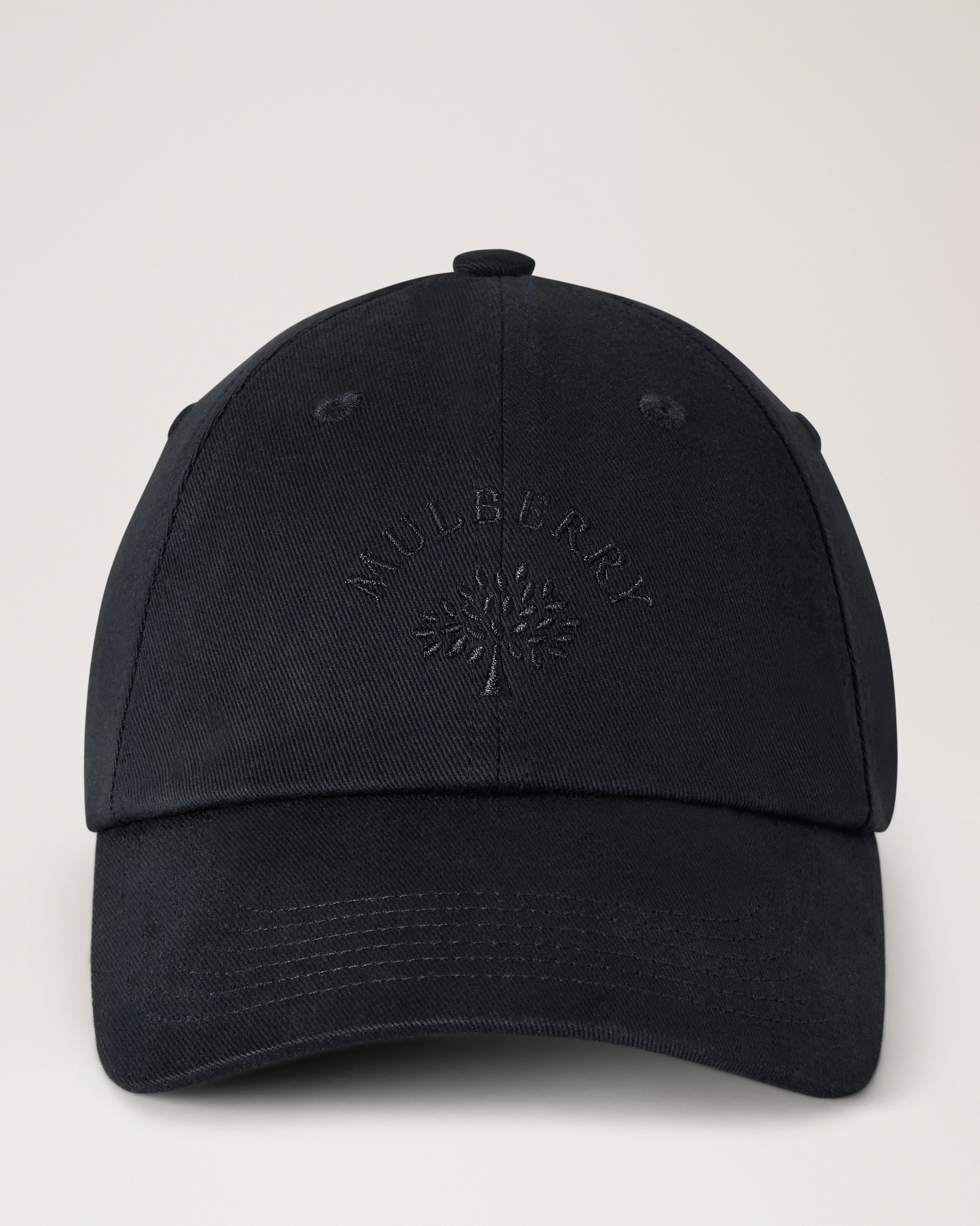 Mulberry Tree Baseball Cap Black Cotton - 1