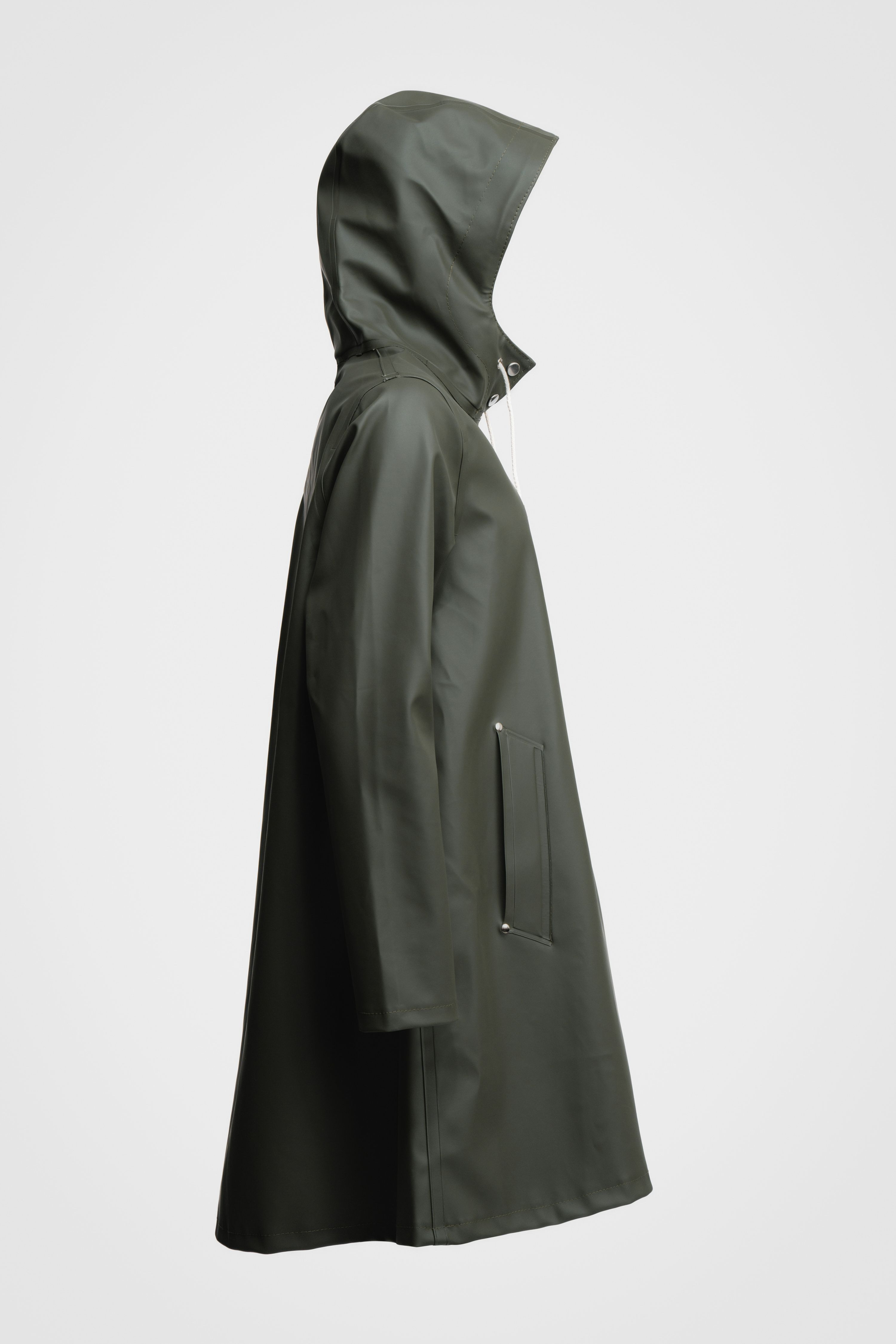 Women's Green Raincoat - Mosebacke - 7