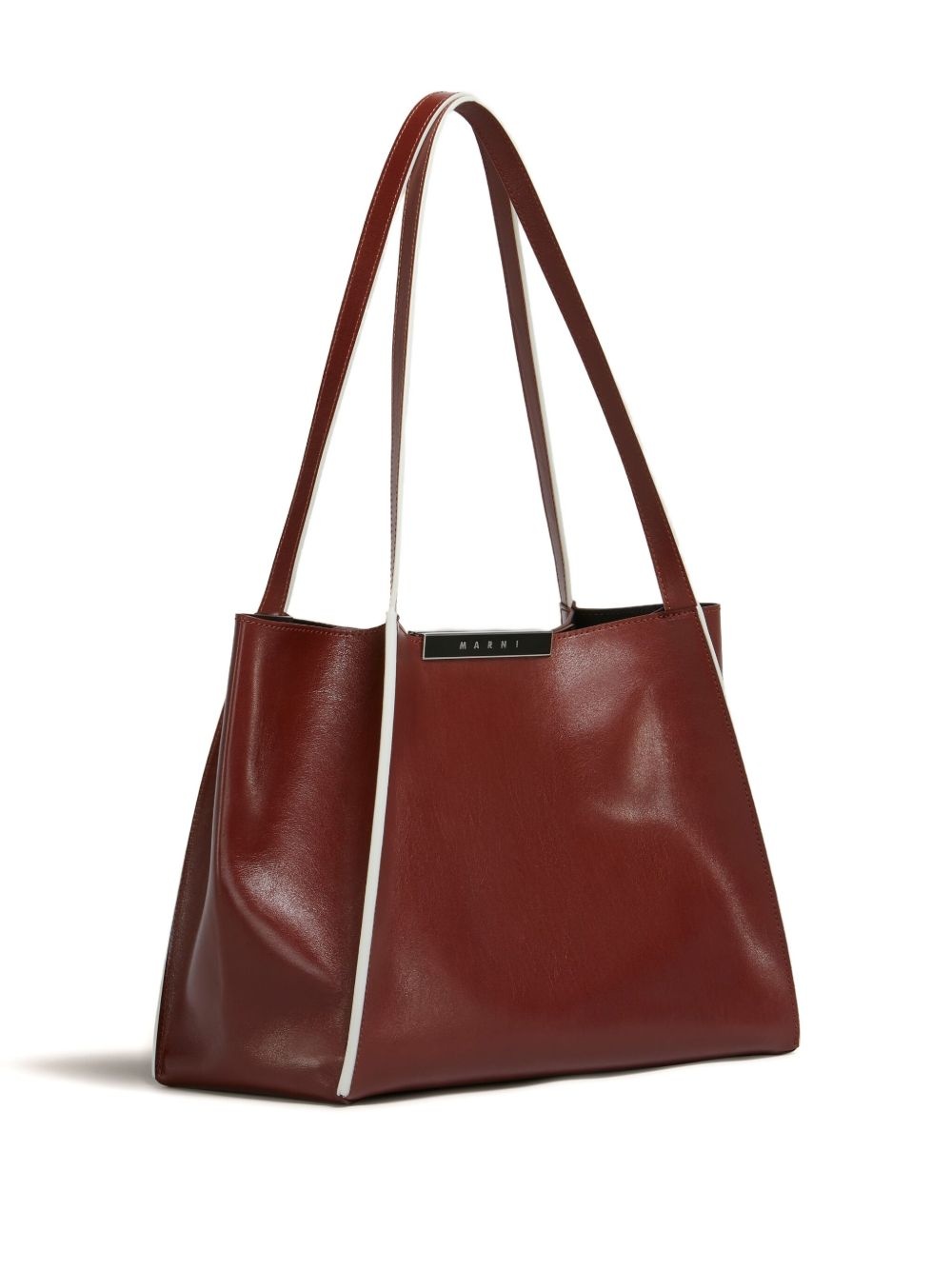 small Cresta E/W leather tote bag - 3