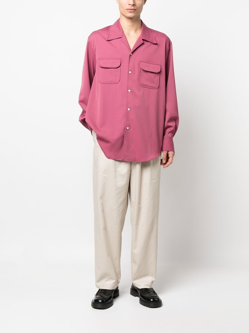 Isabel Marant high-rise straight-leg cotton trousers outlook