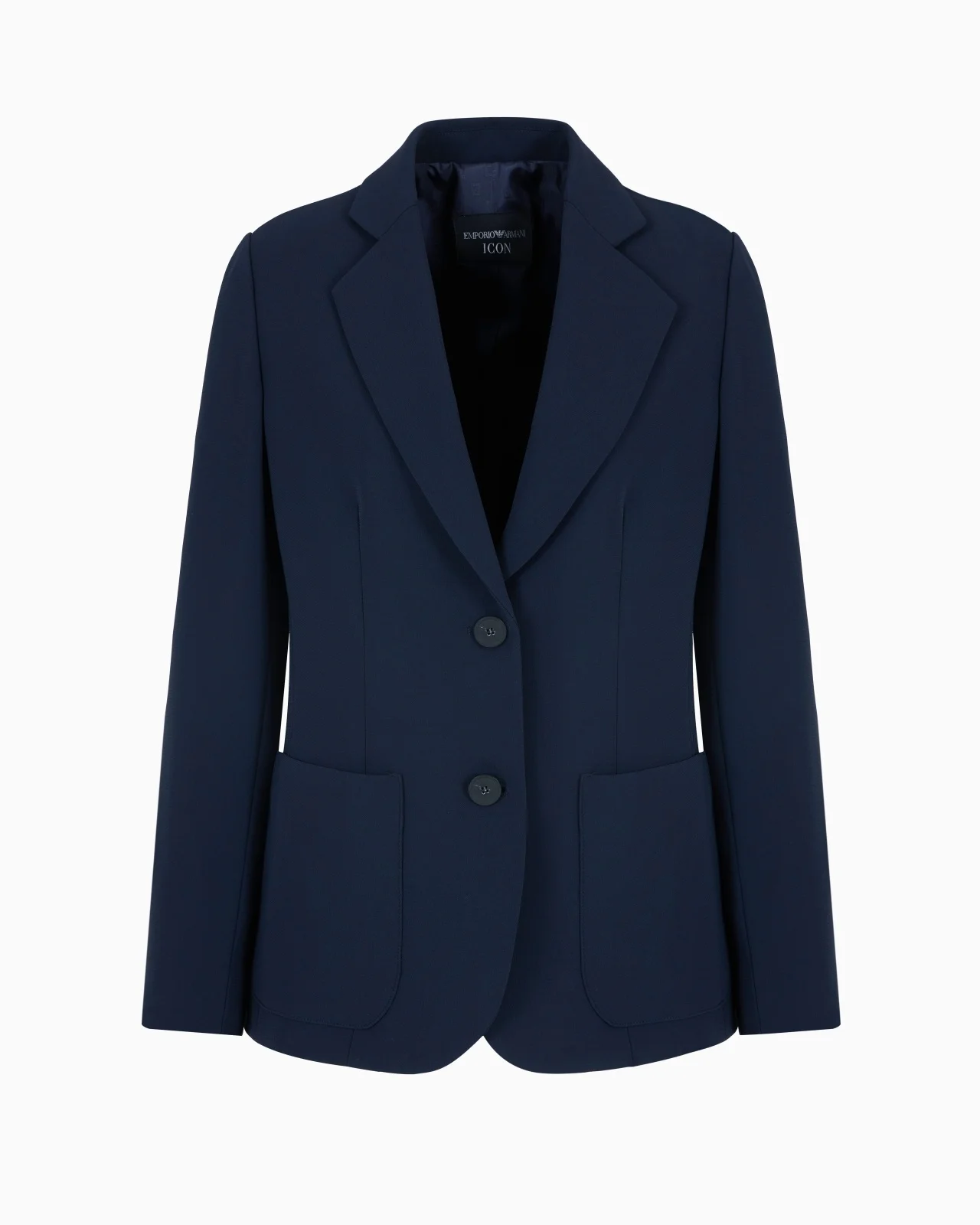 ICON SINGLE-BREASTED BLAZER IN TRIACETATE FABRIC - 1