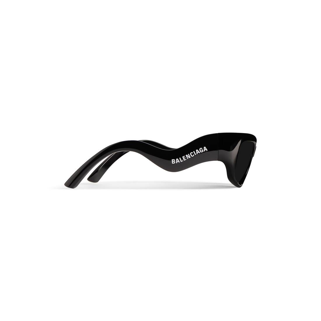 BALENCIAGA Hamptons Rectangle Sunglasses in Black | REVERSIBLE