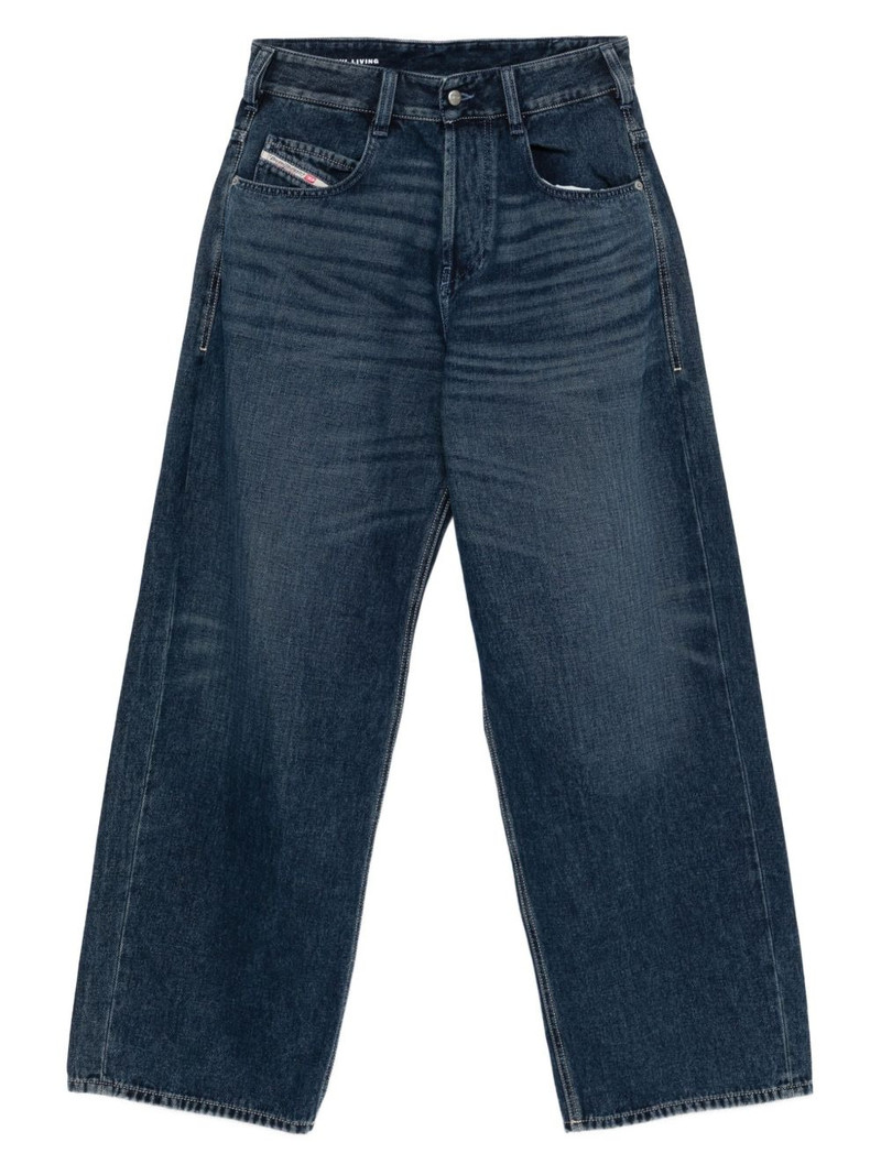 pocket-detail cotton jeans 1