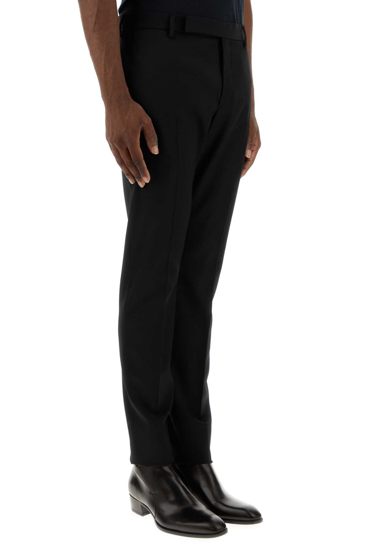 Saint Laurent Men Black Wool Pant - 3
