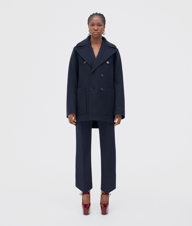Bottega Veneta stretch felted wool coat outlook