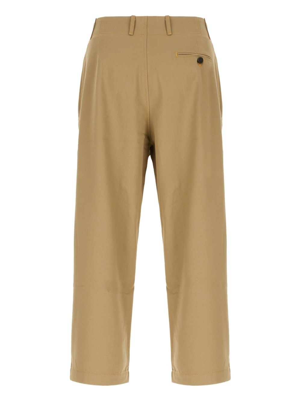 double-waistband straight-leg trousers - 2