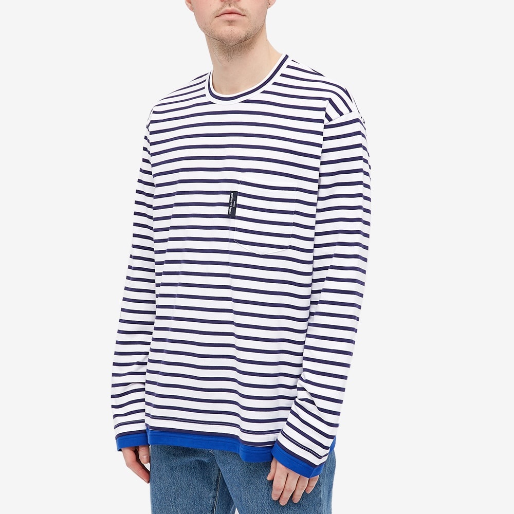 Comme Des Garcons Homme Long Sleeve Stripe Tee - 4