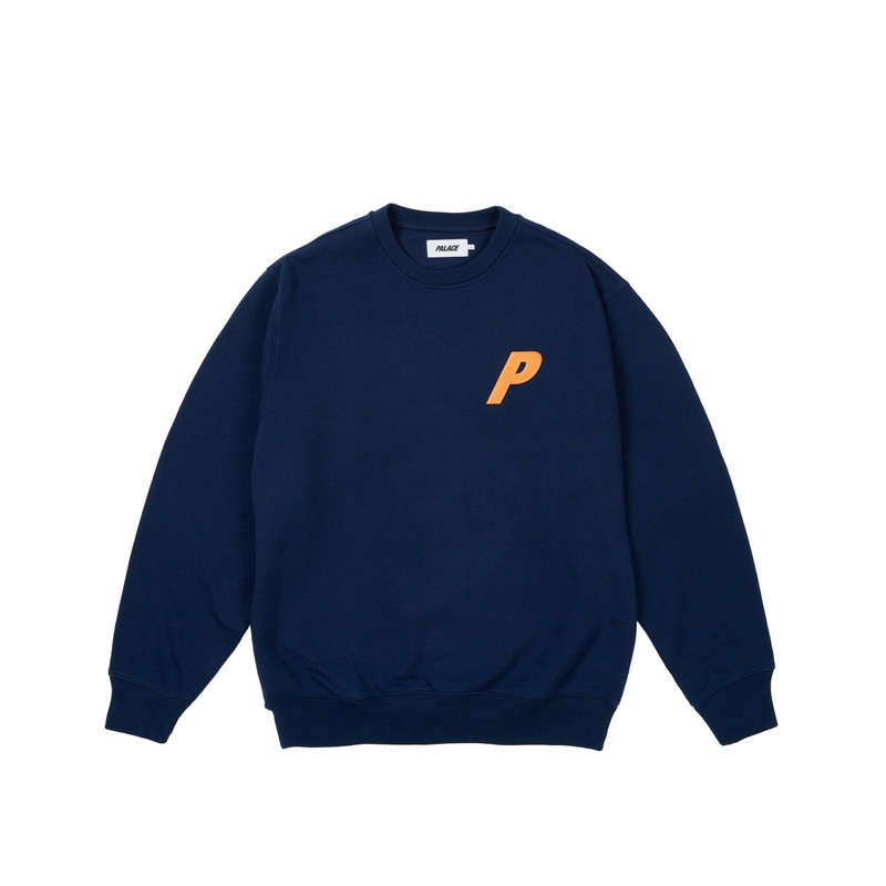 PALACE P3 GLITTER CREW NAVY outlook