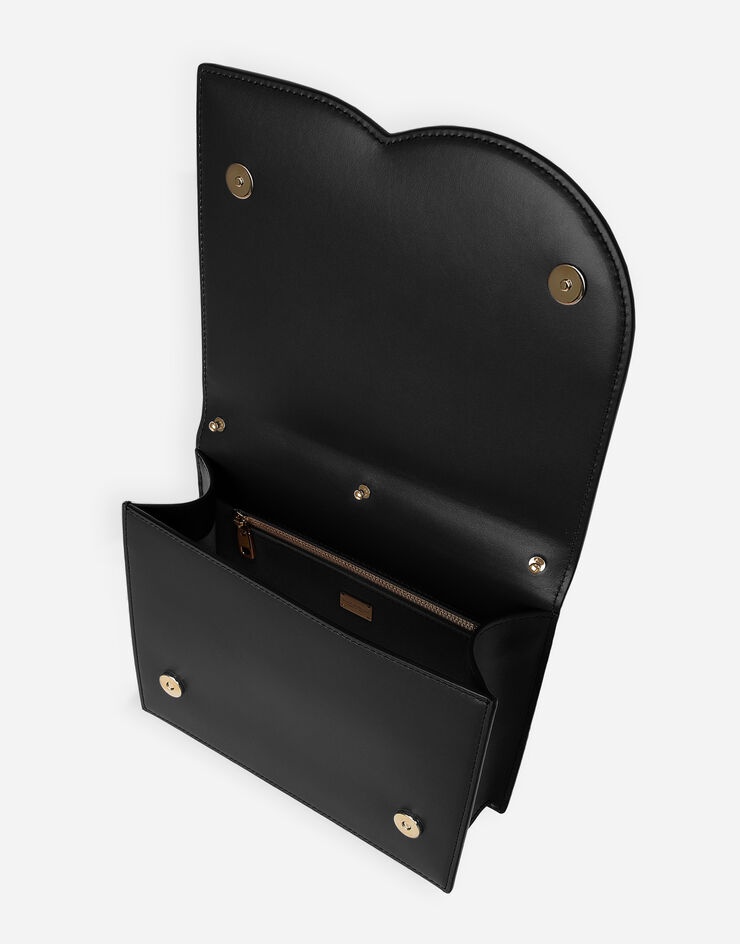 Calfskin crossbody bag with logo - 5