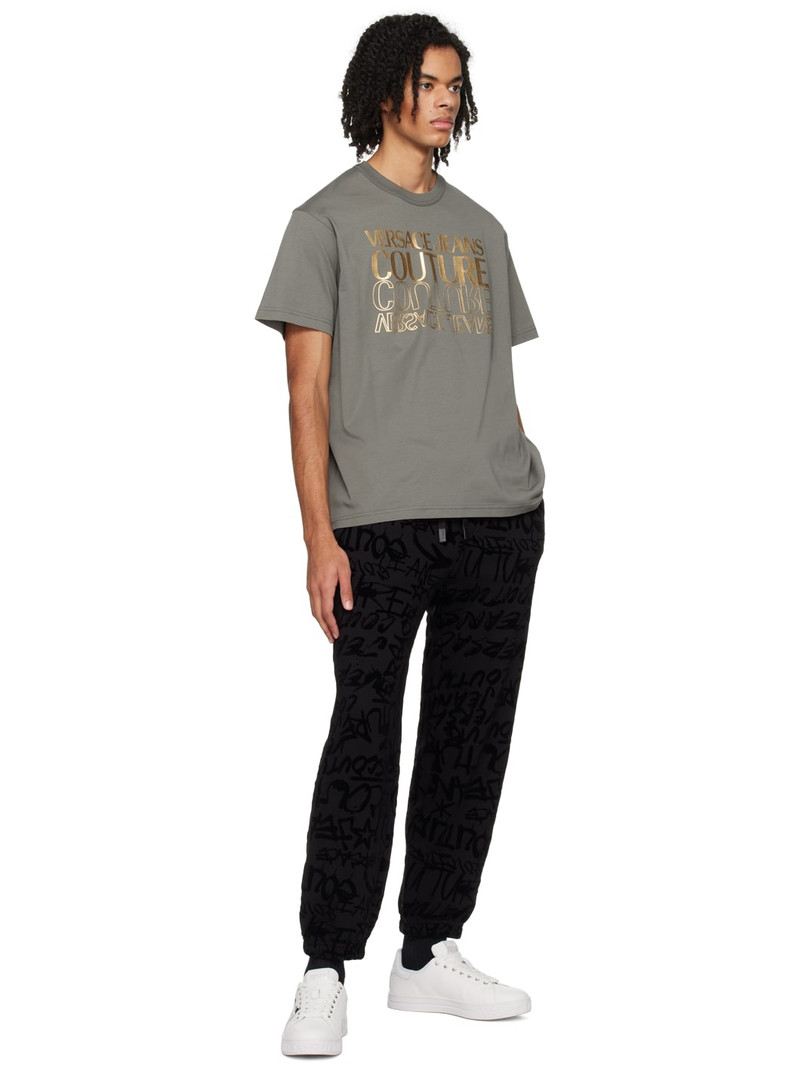 VERSACE JEANS COUTURE Khaki Bonded T-Shirt outlook