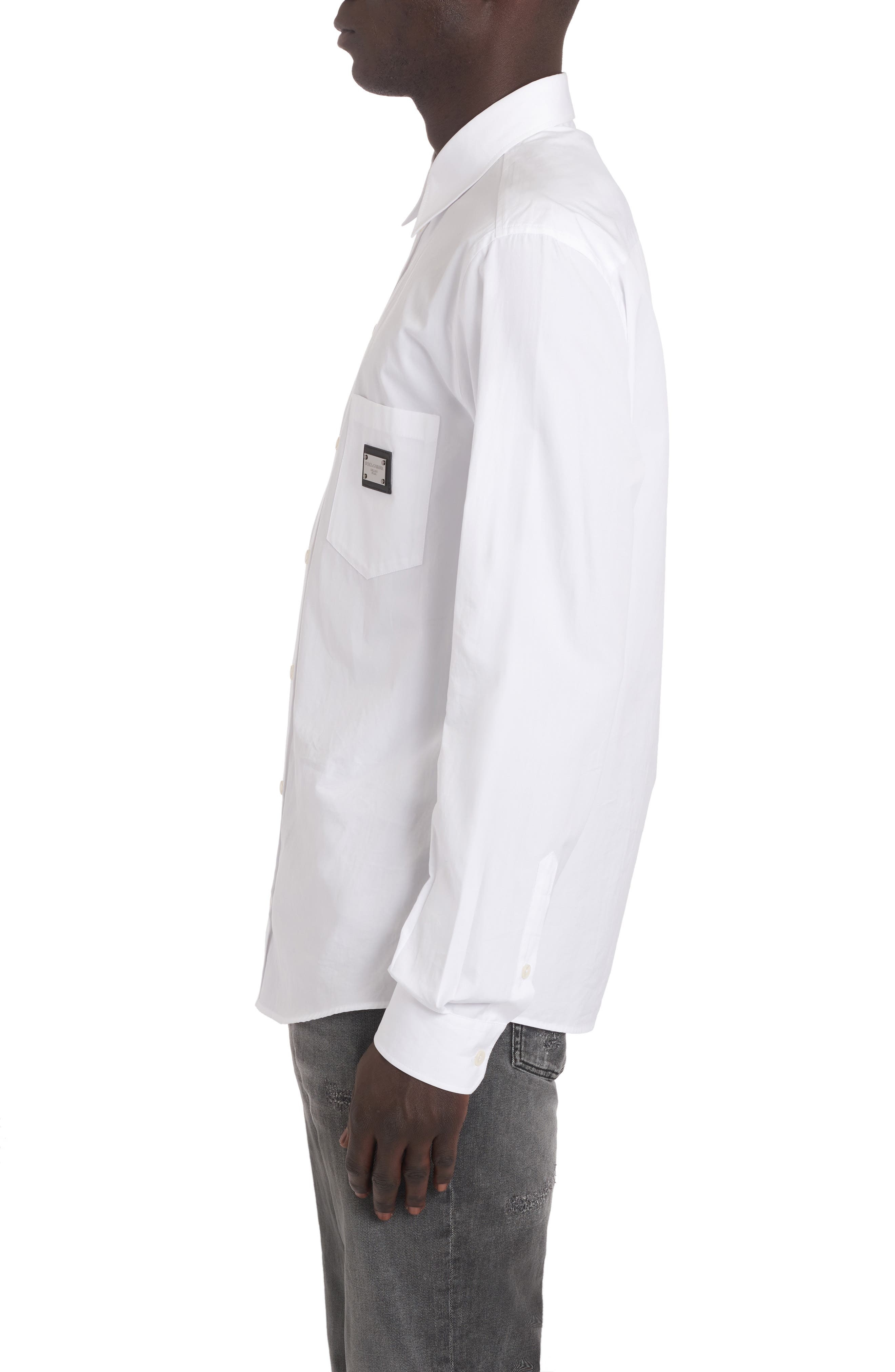 Essential Martini Fit Cotton Button-Up Shirt - 3