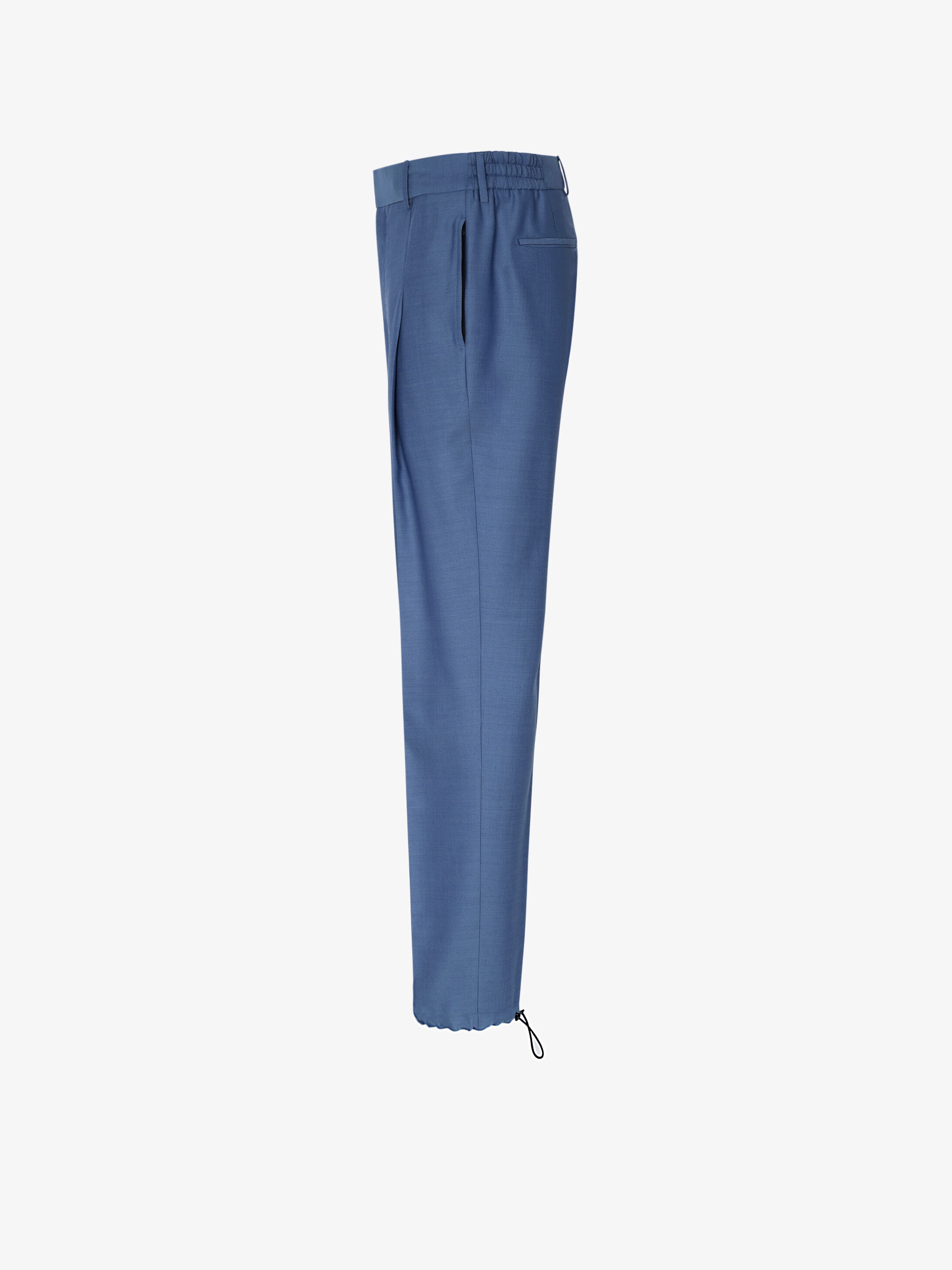 Jogger pants in wool with elastic details - 3