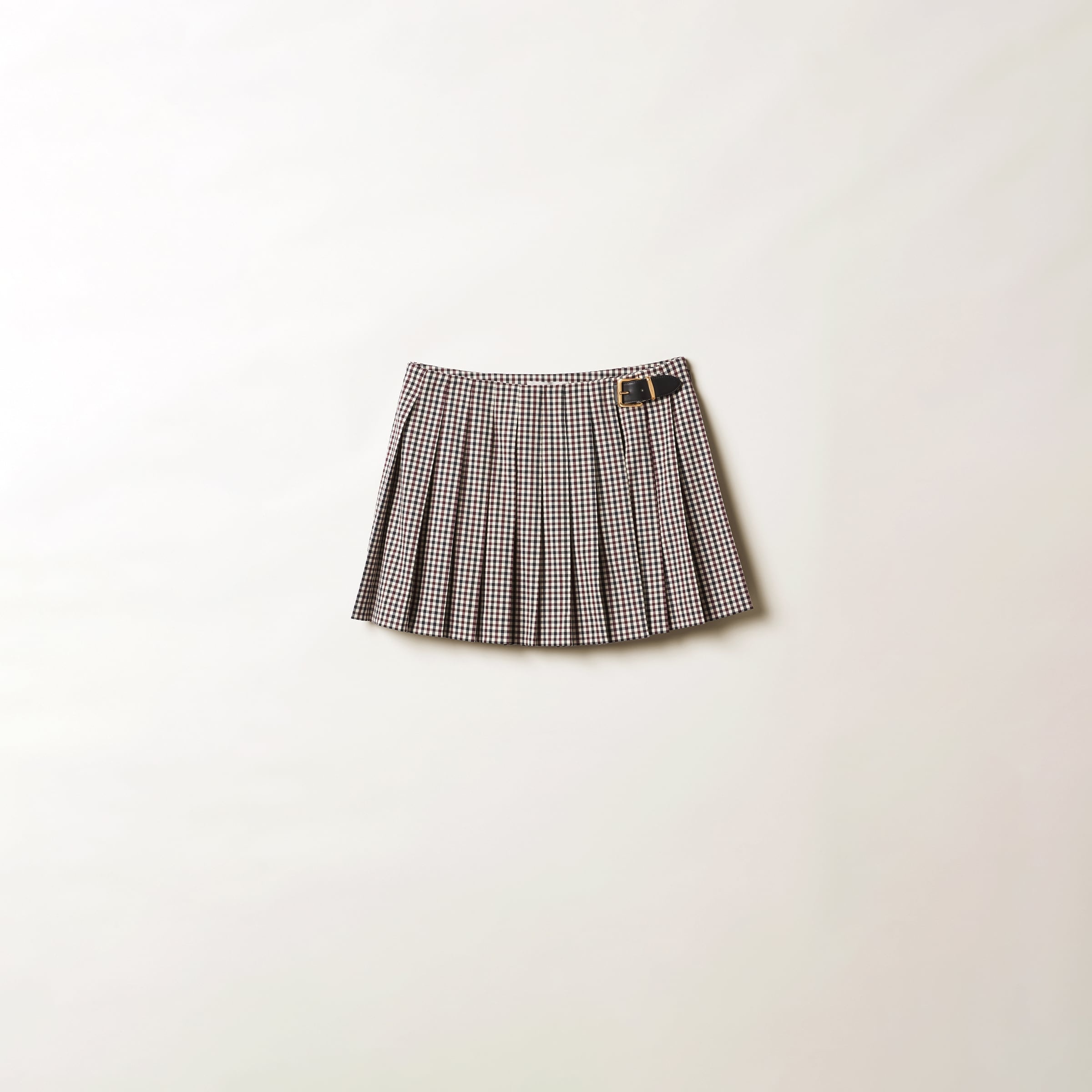 Miu Miu Gingham check skirt | REVERSIBLE