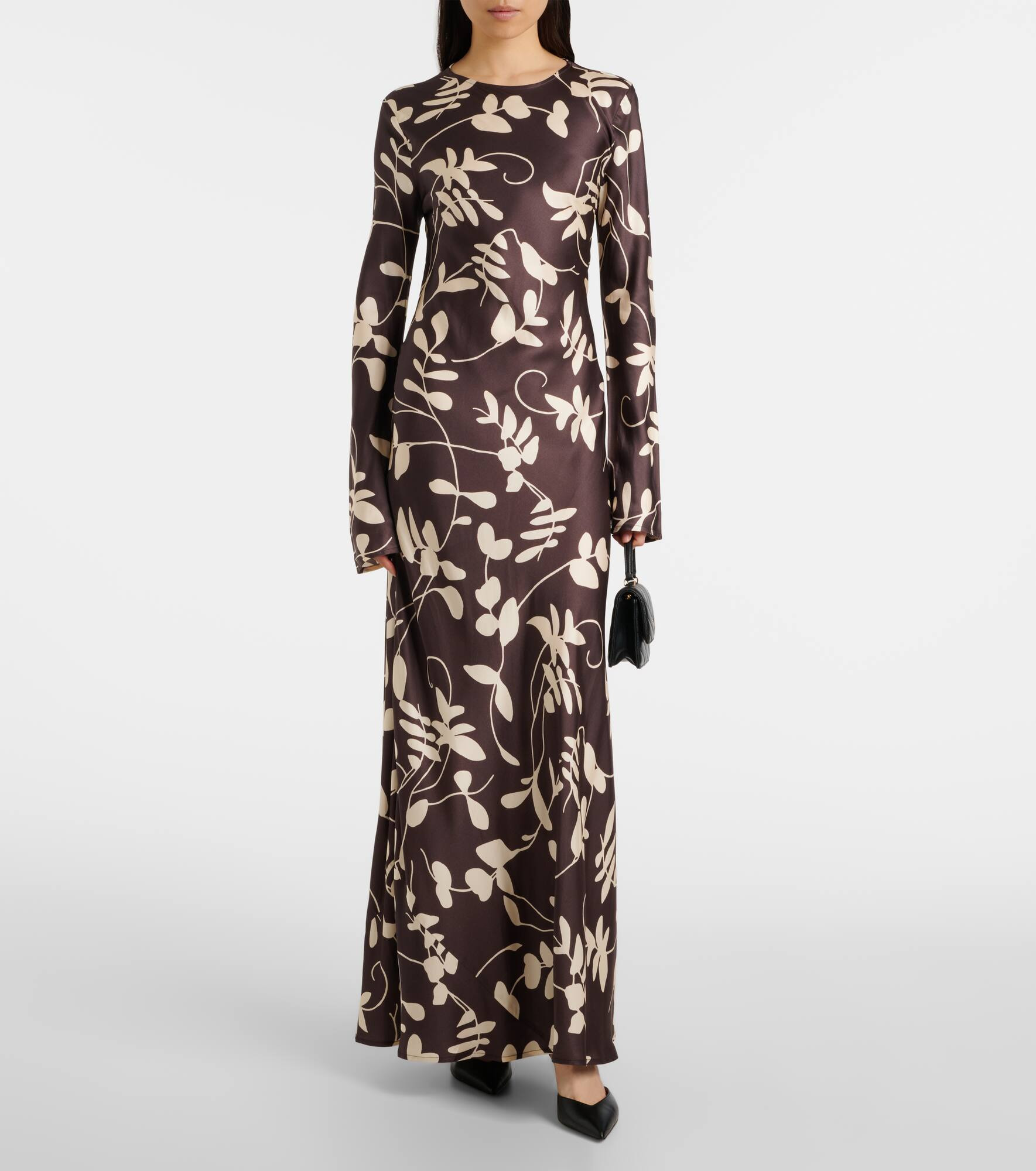 Faroe floral satin maxi dress - 2