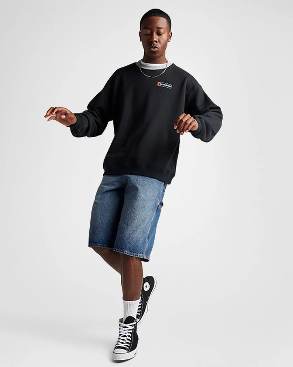 Loose-Fit Ringer Crew Neck - 2